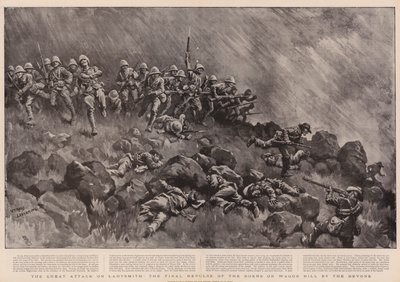 La grande attaque sur Ladysmith, la repousse finale des Boers sur Wagon Hill par les Devons - William T. Maud